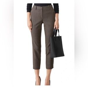 Theory Trecca Dot Jacquard Cropped Pants size 0